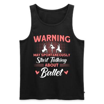 Ballet Dancer Ballet Dance Ballet Girls - Men's Premium Organic Tank Top - black - Front - AI Model Male 178 light (178cm)
