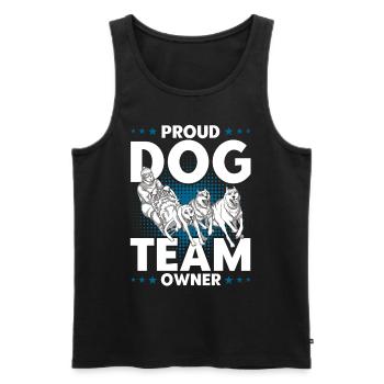 Dog sledding Dog sledding Sledding - Men's Premium Organic Tank Top - black - Front - AI Model Male 178 light (178cm)