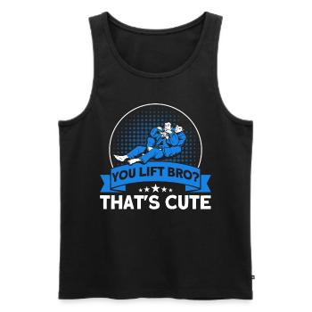 Jiu Jitsu Combat au sol Jiu Jitsu Cadeau d’entraînement - Débardeur bio Premium Homme - noir - Devant - Michal (187cm)