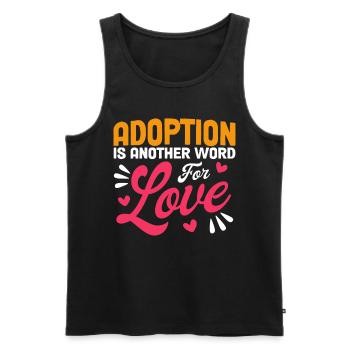 Adoptive parents Adoption of children Foster parents - Men's Premium Organic Tank Top - black - Front - Michal (187cm)
