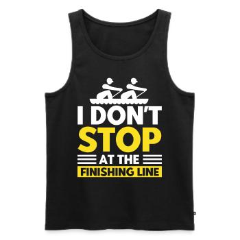 Rowers Rowing Team Rowing Gift - Men's Premium Organic Tank Top - black - Front - Michal (187cm)