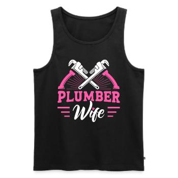 Plombier Plombiers Cadeaux - Débardeur bio Premium Homme - noir - Devant - Michal (187cm)