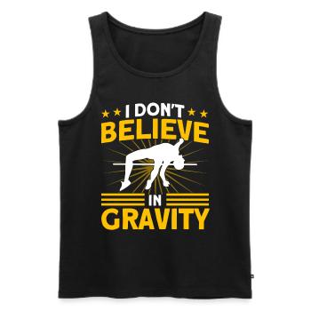 Stabhochsprung Leichtathletik Springen Geschenk - Männer Premium Bio Tank Top - Schwarz - Vorne - Michal (187cm)