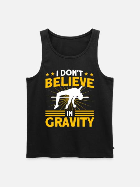 Stabhochsprung Leichtathletik Springen Geschenk - Männer Premium Bio Tank Top - Schwarz