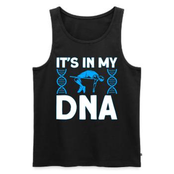 Springen Stabhochsprung Leichtathletik Geschenk - Männer Premium Bio Tank Top - Schwarz - Vorne - Michal (187cm)