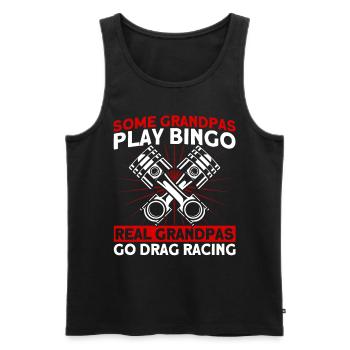 Rennwagen Drag Race Drag Racer Geschenk - Männer Premium Bio Tank Top - Schwarz - Vorne - AI Model Male 178 light (178cm)