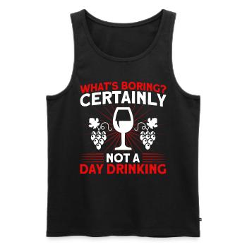 Day Drinking Party Party Beach Gift - Men's Premium Organic Tank Top - black - Front - Michal (187cm)