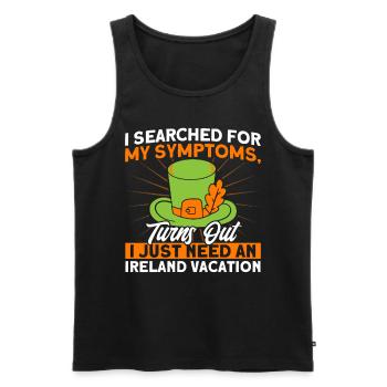 Ireland Irish Irish Roots Gift - Men's Premium Organic Tank Top - black - Front - AI Model Male 178 light (178cm)