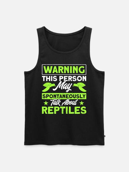 Reptile Reptile Lizards Gift - Men's Premium Organic Tank Top - black