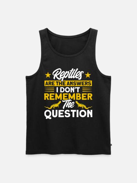 Reptile Snake Reptiles Gift - Men's Premium Organic Tank Top - black
