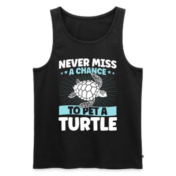 Sea turtle Sea turtles Turtles - Men's Premium Organic Tank Top - black - Front - AI Model Male 178 light (178cm)