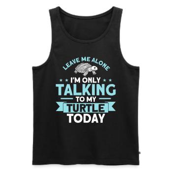 Sea turtle Turtle turtles Liebhab - Men's Premium Organic Tank Top - black - Front - AI Model Male 178 light (178cm)