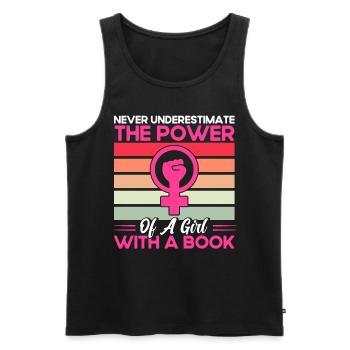 Women's rights Empowerment Feminist - Men's Premium Organic Tank Top - black - Front - Michal (187cm)