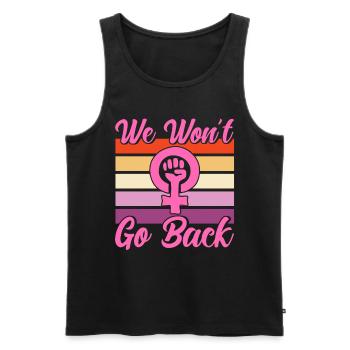 Gender equality Feminism Rec - Men's Premium Organic Tank Top - black - Front - AI Model Male 178 light (178cm)