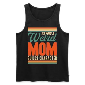 Irony Sarcastic Black Humor Gift - Men's Premium Organic Tank Top - black - Front - AI Model Male 178 light (178cm)