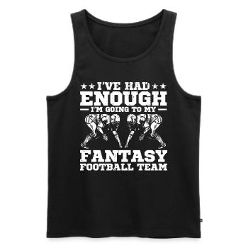 Fantasy Football Football Women Football Fans Ges - Men's Premium Organic Tank Top - black - Front - AI Model Male 178 light (178cm)