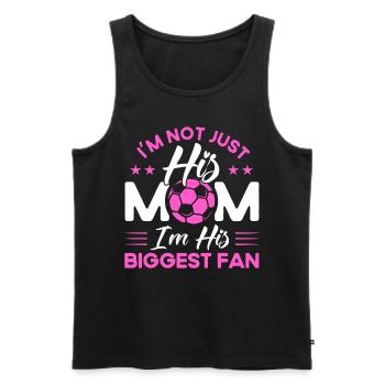Sportfan Fußball Fußball Mama Geschenk - Männer Premium Bio Tank Top - Schwarz - Vorne - AI Model Male 178 light (178cm)