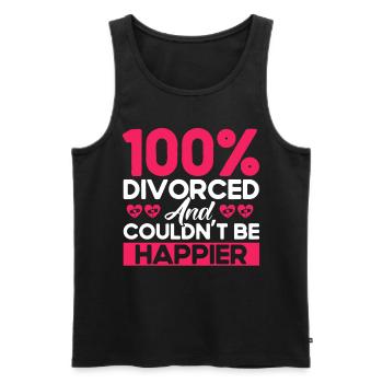 Ex Partner Divorce Divorced gift - Men's Premium Organic Tank Top - black - Front - Michal (187cm)