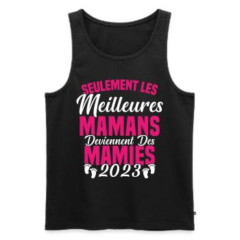 Les Meilleures Mamans Deviennent des Mamie 2023 - Débardeur bio Premium Homme - noir - Devant - Michal (187cm)