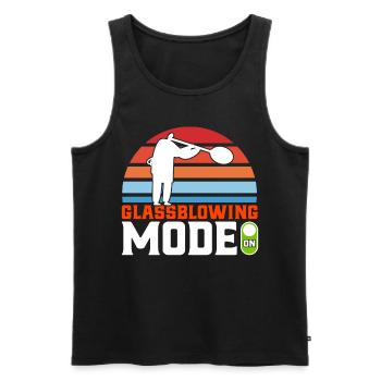 Glasarbeiter Glasblasen Glasbläserei Geschenk - Männer Premium Bio Tank Top - Schwarz - Vorne - AI Model Male 178 light (178cm)