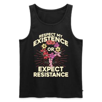 Women's rights Empowerment Feminist - Men's Premium Organic Tank Top - black - Front - Michal (187cm)