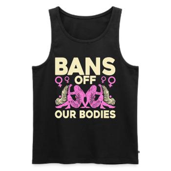 Égalité des sexes Feminism Rec - Débardeur bio Premium Homme - noir - Devant - AI Model Male 178 light (178cm)