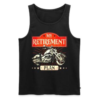 Motorcycle Biker Chopper Motorcycle Gift - Men's Premium Organic Tank Top - black - Front - AI Model Male 178 light (178cm)