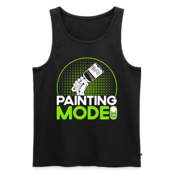 Dekorateur Bautenmaler Farbe mischen Geschenk - Männer Premium Bio Tank Top - Schwarz - Vorne - AI Model Male 178 light (178cm)