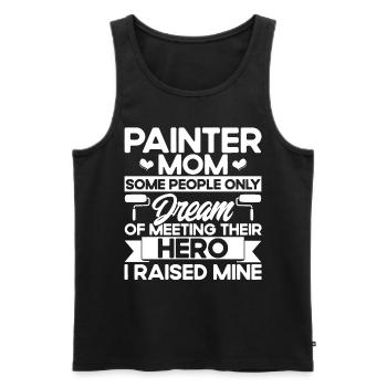 Bautenmaler Farbe mischen Maler Geschenk - Männer Premium Bio Tank Top - Schwarz - Vorne - Michal (187cm)