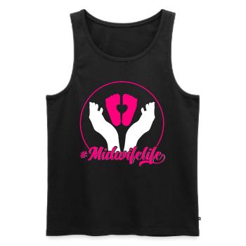 Obstetrician Obstetrician Doula Gift - Men's Premium Organic Tank Top - black - Front - Michal (187cm)