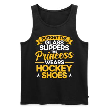 Field hockey game indoor field hockey team sports - Men's Premium Organic Tank Top - black - Front - Michal (187cm)