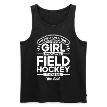 Sports d’équipe Hockey sur gazon Histoire du hockey sur gazon - Débardeur bio Premium Homme - noir - Devant - Michal (187cm)