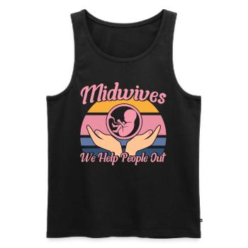 Doula Obstetrician Obstetrician Gift - Men's Premium Organic Tank Top - black - Front - Michal (187cm)