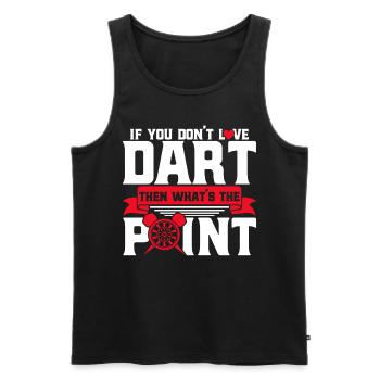 Dart Hobby Dartboard Dart Throw Gift - Men's Premium Organic Tank Top - black - Front - AI Model Male 178 light (178cm)