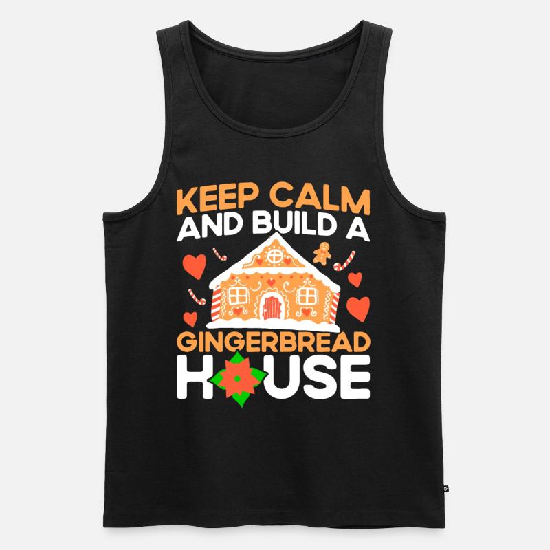 Lebkuchen backen Plätzchen backen Plätzchenbacken - Männer Premium Bio Tank Top - Schwarz