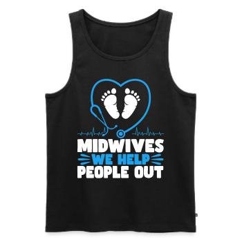 Doula Obstetrician Obstetrician Gift - Men's Premium Organic Tank Top - black - Front - Michal (187cm)