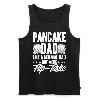 Fluffiger Flachkuchen Pfannkuchen Frühstückspfannk - Männer Premium Bio Tank Top - Schwarz - Vorne - Michal (187cm)