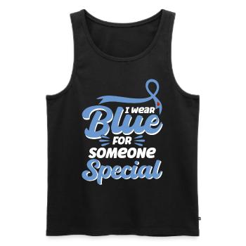 Diabetes Awareness Diabetes Month Adolescent D - Men's Premium Organic Tank Top - black - Front - AI Model Male 178 light (178cm)