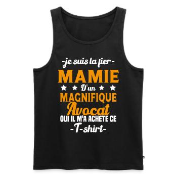 Mamie d'un magnifique Avocat Humour Cadeau - Débardeur bio Premium Homme - noir - Devant - Michal (187cm)