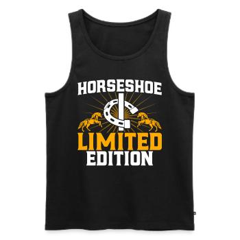 Horseshoe Throwing Horseshoe Throwing Game Horseshoe Throwing - Men's Premium Organic Tank Top - black - Front - AI Model Male 178 light (178cm)