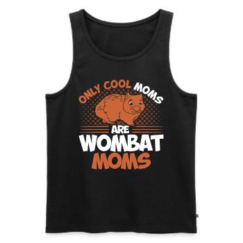 Australia Outback Wombat Lovers Wombats Gegesche - Men's Premium Organic Tank Top - black - Front - AI Model Male 178 light (178cm)