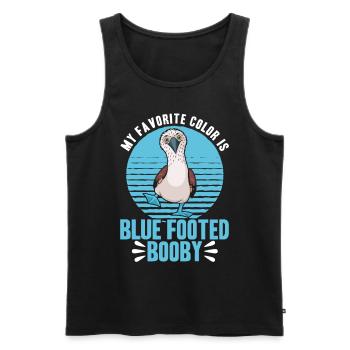 Blaufußtölpel Seevogel Tölpel Geschenk - Männer Premium Bio Tank Top - Schwarz - Vorne - AI Model Male 178 light (178cm)