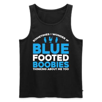 Blaufußtölpel Vogelbeobachter Tölpelvogel Geschenk - Männer Premium Bio Tank Top - Schwarz - Vorne - Michal (187cm)