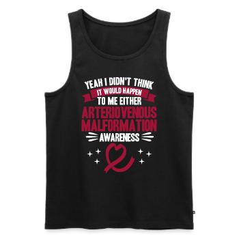 Arteriovenous malformation Fighter Arteriovenous M - Men's Premium Organic Tank Top - black - Front - Michal (187cm)