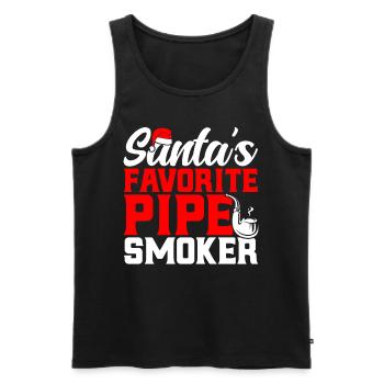 Pipe Smokers Community Pipe Smoking Pipes en - Men's Premium Organic Tank Top - black - Front - AI Model Male 178 light (178cm)