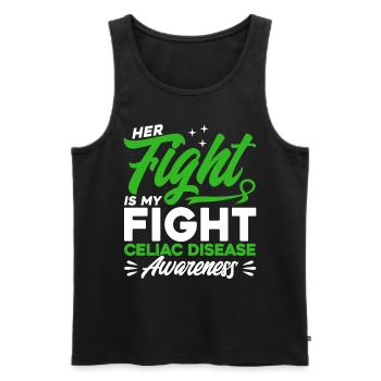 Celiac Disease Survivor Celiac Disease Support Coeliac - Men's Premium Organic Tank Top - black - Front - Michal (187cm)