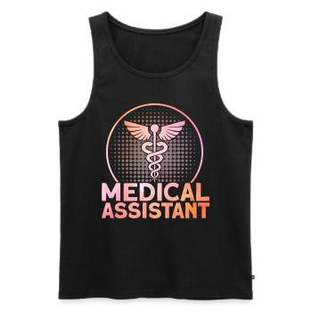 Medizinische Schule Medizinische Assistentin CMA G - Männer Premium Bio Tank Top - Schwarz - Vorne - AI Model Male 178 light (178cm)