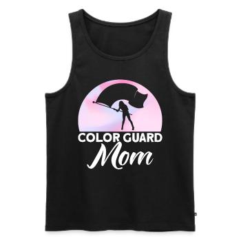 Color Guard Mom Flag Guard Cadeau - Débardeur bio Premium Homme - noir - Devant - Michal (187cm)