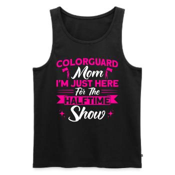 Colorguard Mom hier für die Halbzeitshow Fahnenwac - Männer Premium Bio Tank Top - Schwarz - Vorne - AI Model Male 178 light (178cm)