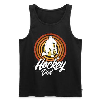Hockey Papa Field Hockey Gift - Men's Premium Organic Tank Top - black - Front - Michal (187cm)
